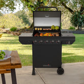 Nexgrill 5 Burner Propane Gas Grill with Side Burner in Black