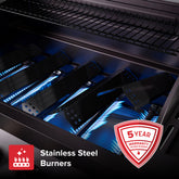 Nexgrill 5 Burner Propane Gas Grill with Side Burner in Black