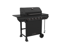 Nexgrill 5 Burner Propane Gas Grill with Side Burner in Black