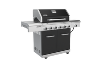 Deluxe 6 Burner Dual Fuel Gas Grill with Searing Side Burner