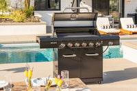 Deluxe 7-Burner Gas Grill with Stainless Steel Side Burner