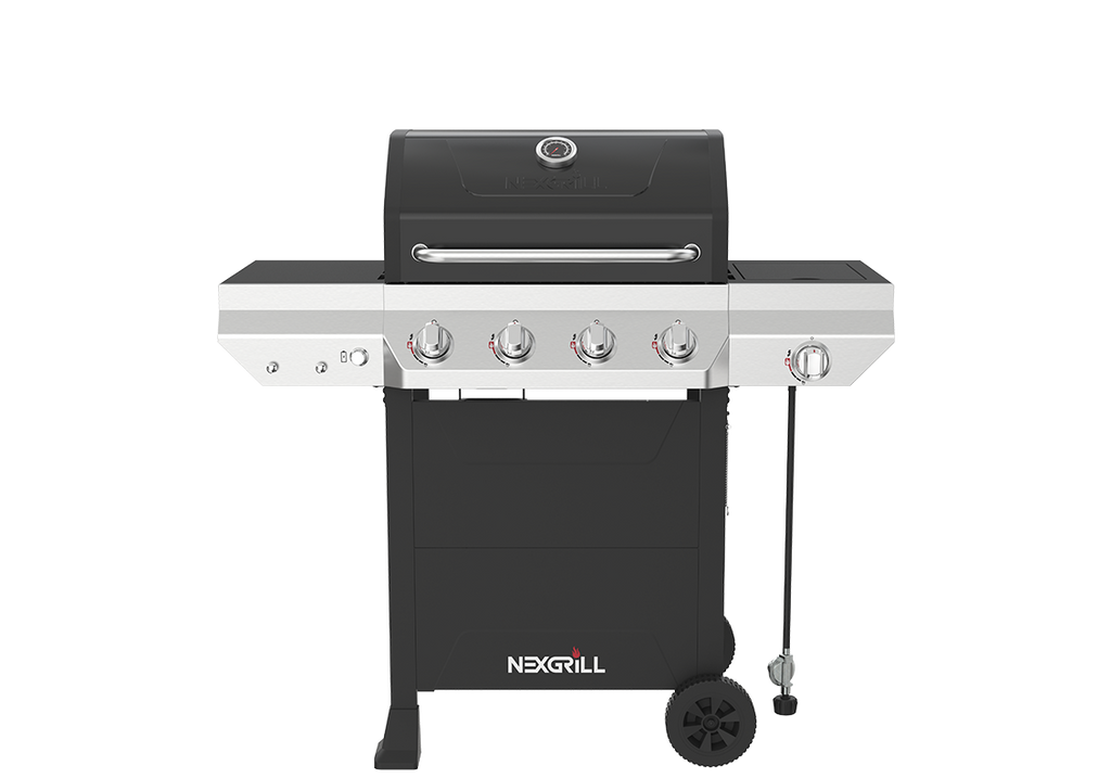 720 Nexgrill Burner Home Depot Black 4-Burner Gas Grill With Side