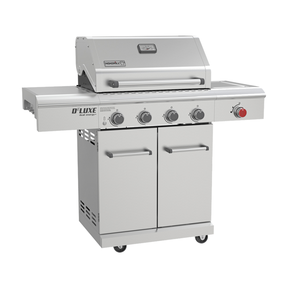 Deluxe 4-Burner Gas Grill with Searing Side Burner | Nexgrill