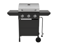 3-Burner Gas Grill with Side Shelves
