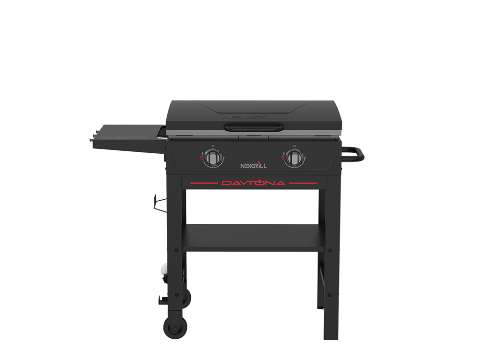 Black Daytona™ 2-Burner Propane Gas Griddle with Lid | Nexgrill