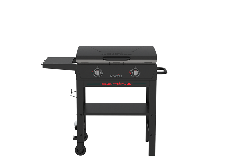 Daytona™ 28" 2-Burner Propane Gas Griddle with Lid in Black