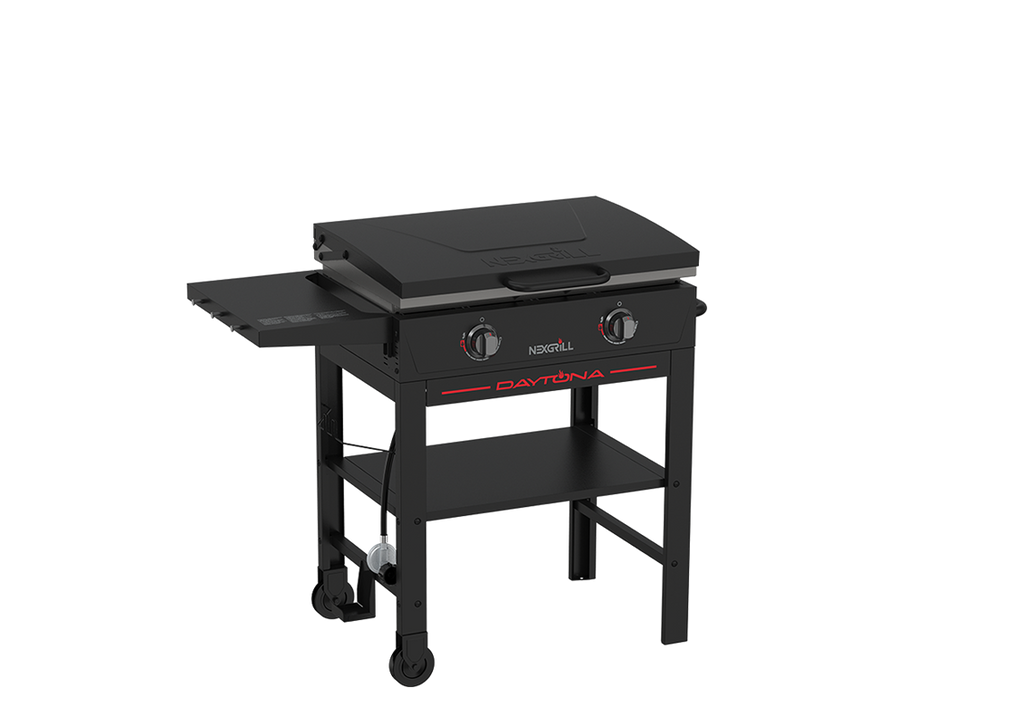おのでらATOMIC bulester SC 160 doubledeck Black Daytona™ 2-Burner Propane Gas Griddle with Lid | Nexgrill