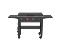 Daytona™ 36" 4-Burner Propane Gas Griddle with Lid in Black