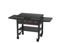 Daytona™ 36" 4-Burner Propane Gas Griddle with Lid in Black