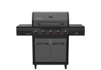 Nexgrill Gourmet Pro 5 Burner Dual Fuel Gas Grill with Side Burner in Graphite