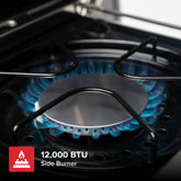 Gourmet Pro 5-Burner Gas Grill with Side Burner in Black