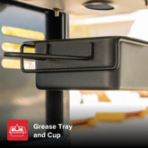Gourmet Pro 5-Burner Gas Grill with Side Burner in Black