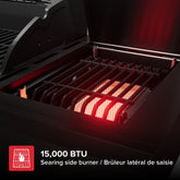 Gourmet Pro 6-Burner Graphite Dual Fuel Gas Grill with Searing Side Burner