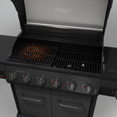 Gourmet Pro 6-Burner Graphite Dual Fuel Gas Grill with Searing Side Burner