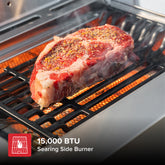 Gourmet Pro 6-Burner Stainless Steel Gas Grill with Searing Side Burner