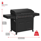 Daytona™ Pro 5-Burner NitroGuard™ Propane Gas Griddle