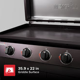 Daytona™ Pro 5-Burner NitroGuard™ Propane Gas Griddle