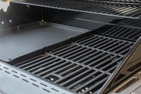 Deluxe 4-Burner Natural Gas Grill in Black with Ceramic Searing Side Burner