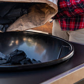 Charcoal Kettle with Cart and Side Table