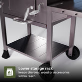 Nexgrill Oakford Homestead 24 Heavy Duty Charcoal Grill in Black