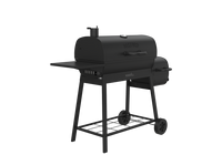 Nexgrill Oakford Outpost 29 Offset Smoker Charcoal Grill in Black