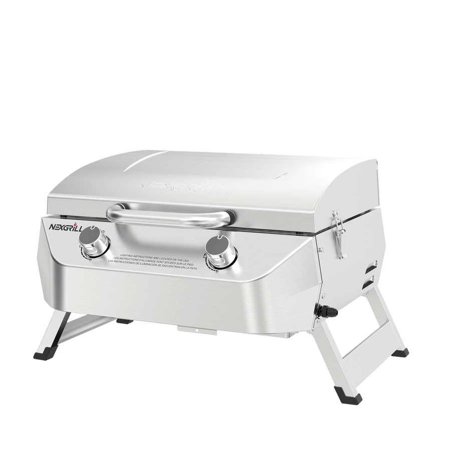 2-Burner Stainless Steel Portable Gas Grill