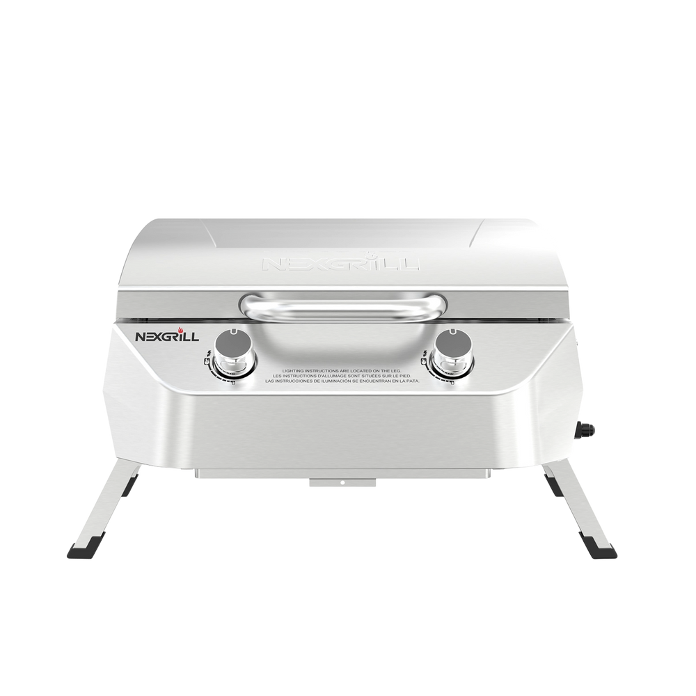 2-Burner Stainless Steel Portable Gas Grill