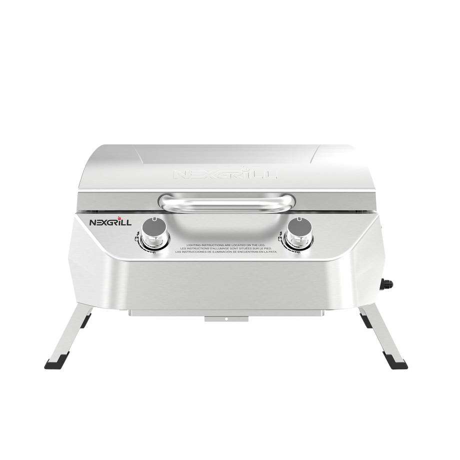 2-Burner Stainless Steel Portable Gas Grill