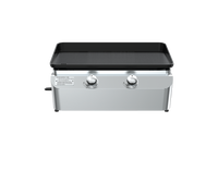2-Burner Portable Propane Gas Grill with Griddle Top