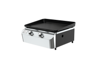 2-Burner Portable Propane Gas Grill with Griddle Top