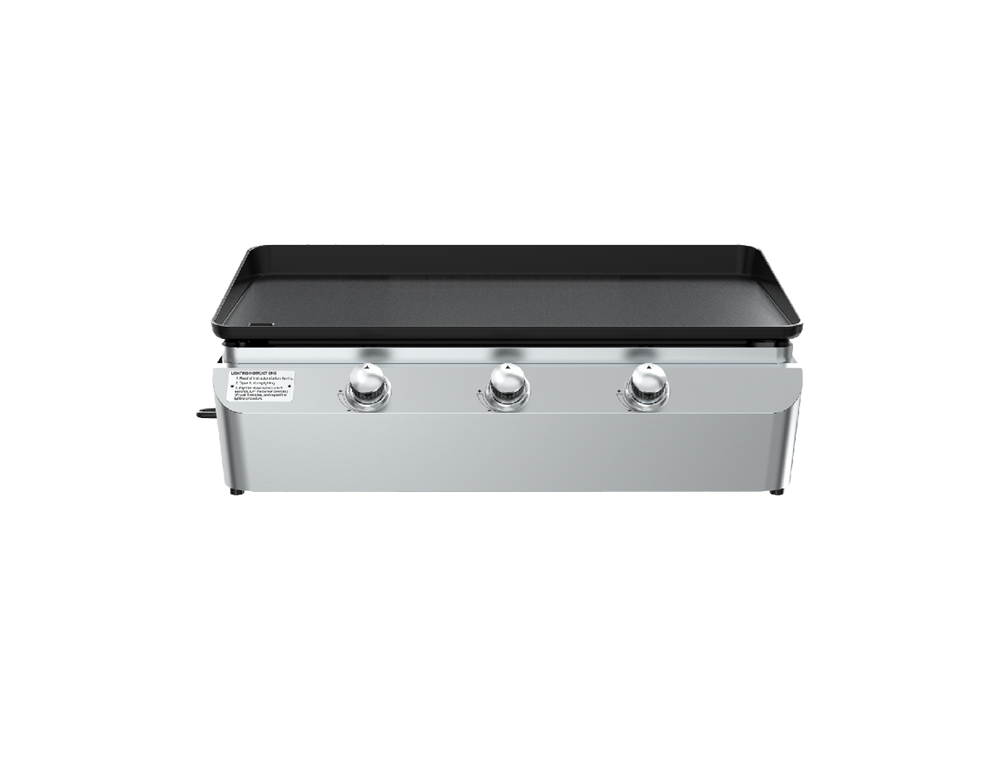 3-Burner Portable Propane Gas Grill with Griddle Top