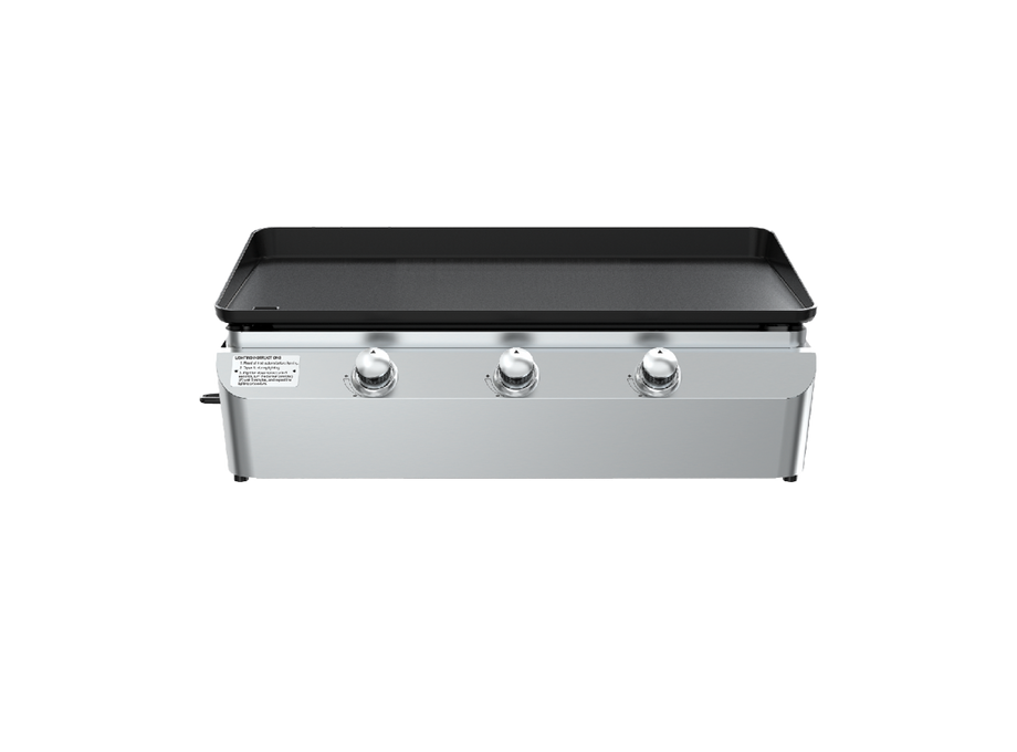 3-Burner Portable Propane Gas Grill with Griddle Top