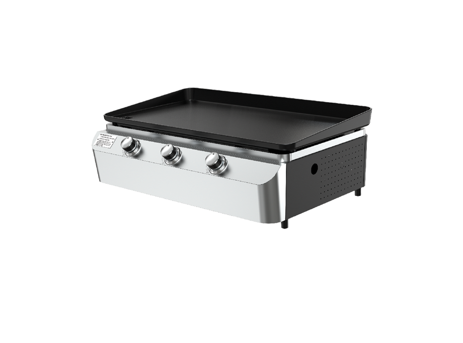 3-Burner Portable Propane Gas Grill with Griddle Top