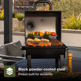 Nexgrill Oakford Outpost 18 Portable Charcoal Tabletop Grill in Black
