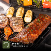 Nexgrill Oakford Outpost 18 Portable Charcoal Tabletop Grill in Black