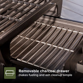 Nexgrill Oakford Outpost 18 Portable Charcoal Tabletop Grill in Black