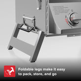 Nexgrill  2-Burner Portable Propane Gas Table Top Grill in Stainless Steel