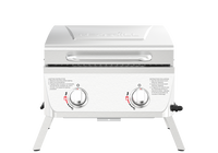 Nexgrill  2-Burner Portable Propane Gas Table Top Grill in Stainless Steel