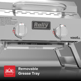 Rally™ 2-Burner Portable Stainless Steel Gas Grill
