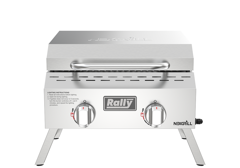 Rally™ 2-Burner Portable Stainless Steel Gas Grill