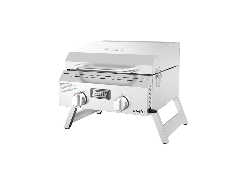 Rally™ 2-Burner Portable Stainless Steel Gas Grill | Nexgrill