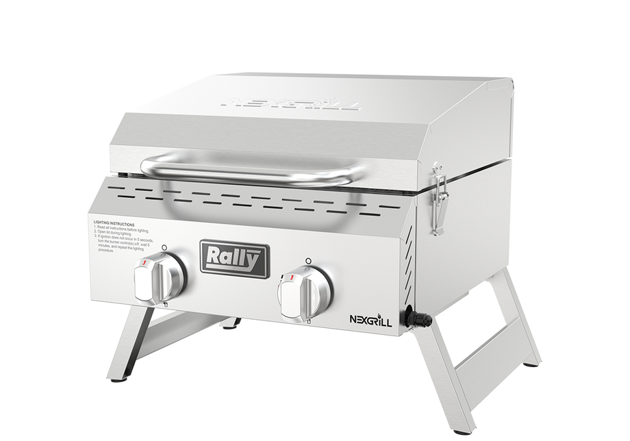 Rally™ 2-Burner Portable Stainless Steel Gas Grill