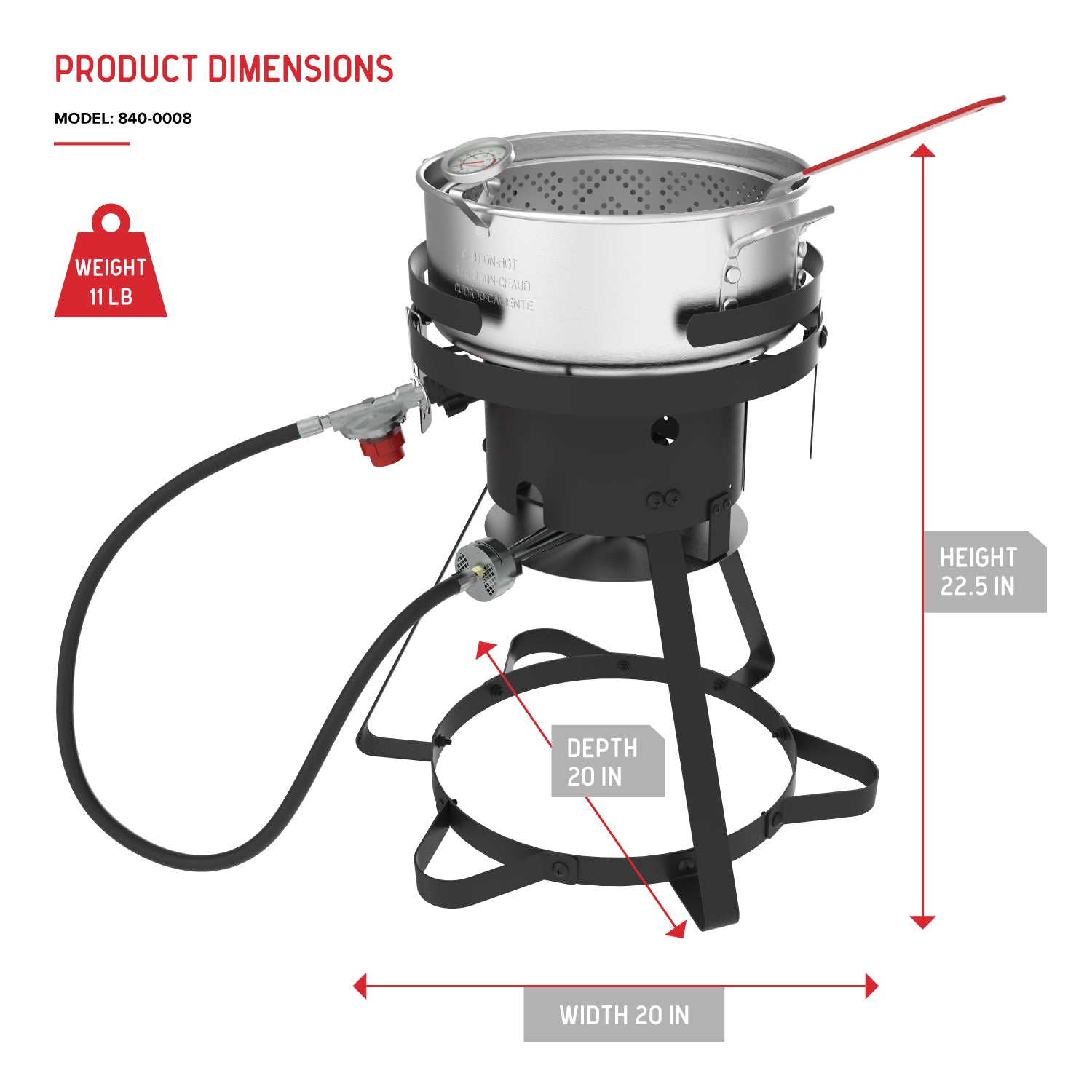 10 Qt. Fish and Wing Fryer Package | Nexgrill
