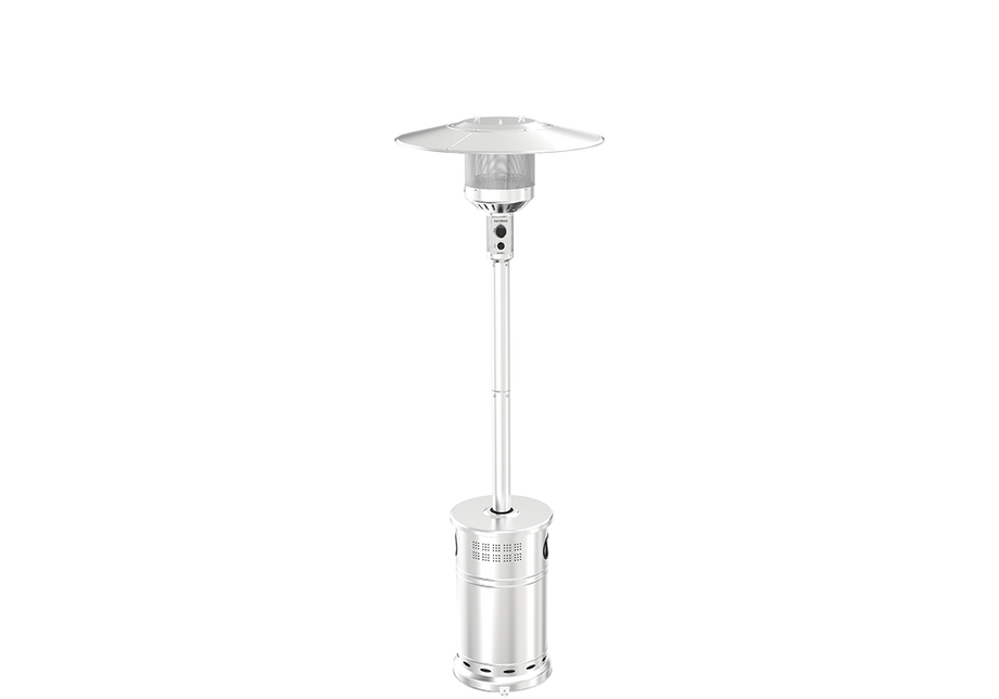 Sundara 48,000 BTU Stainless Steel Propane Standing Patio Heater with Wheels