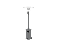 Sundara 48,000 BTU Matte Gray Propane Standing Patio Heater with Wheels