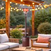 Sundara 48,000 BTU Bronze Propane Standing Patio Heater with Wheels