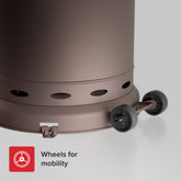 Sundara 48,000 BTU Bronze Propane Standing Patio Heater with Wheels