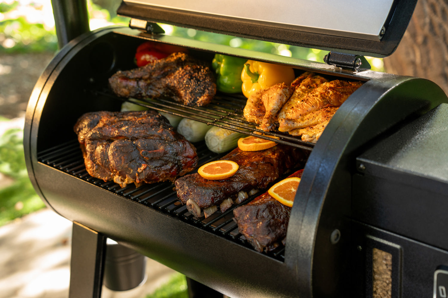 Oakford™ 36A Pellet Grill Smoker in Black | Nexgrill