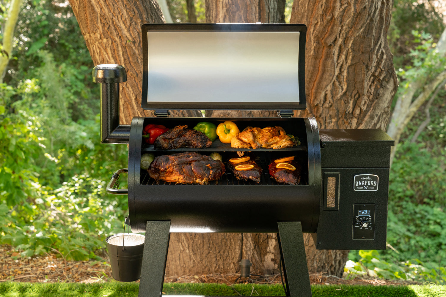 Oakford™ 36A Pellet Grill Smoker in Black | Nexgrill