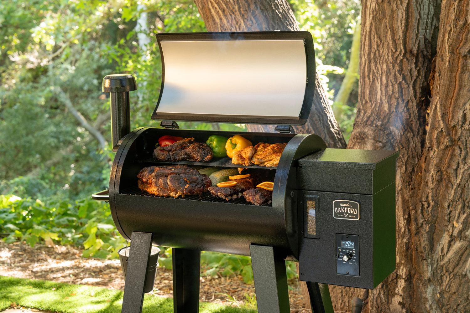 Oakford™ 36A Pellet Grill Smoker in Black | Nexgrill
